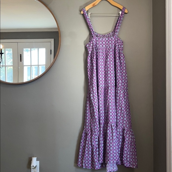 NWT Mango Purple Jaipur Midi Dress Size 6 - Picture 5 of 8
